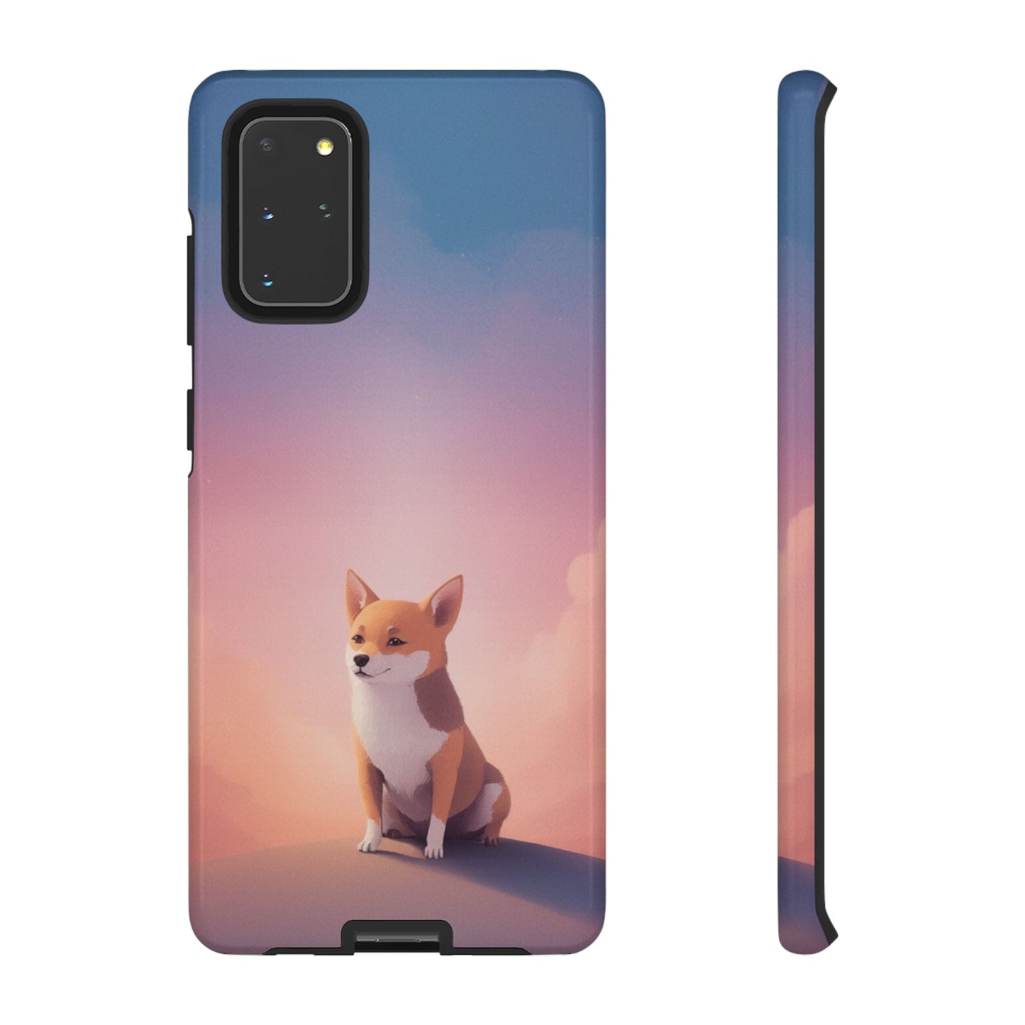 Samsung Galaxy S20+ / Glossy Phone Case - Cute Dog & Cloud Design ’Good Doggo’ Phone Case