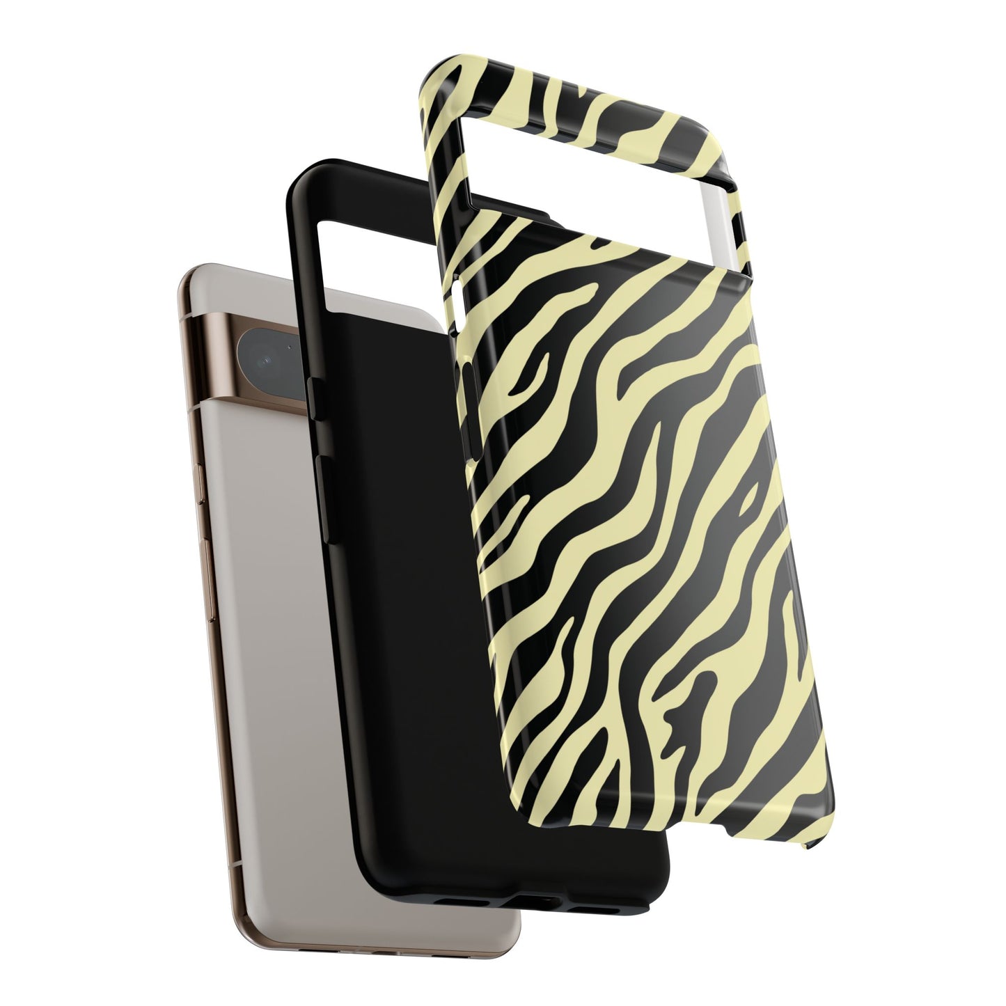 Stylish Neutral Zebra Print Phone Case