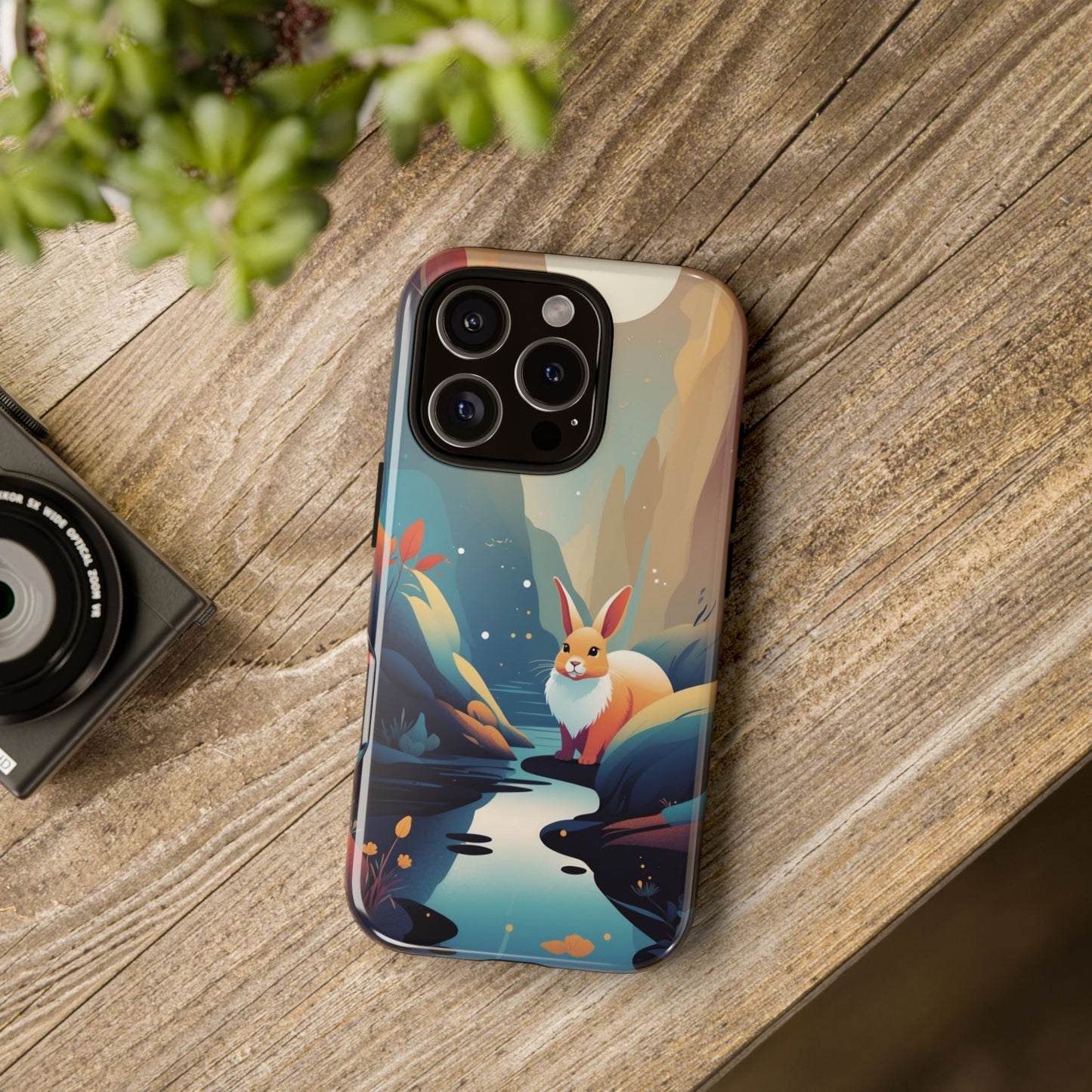 Stylised Rabbit Design Phone Case