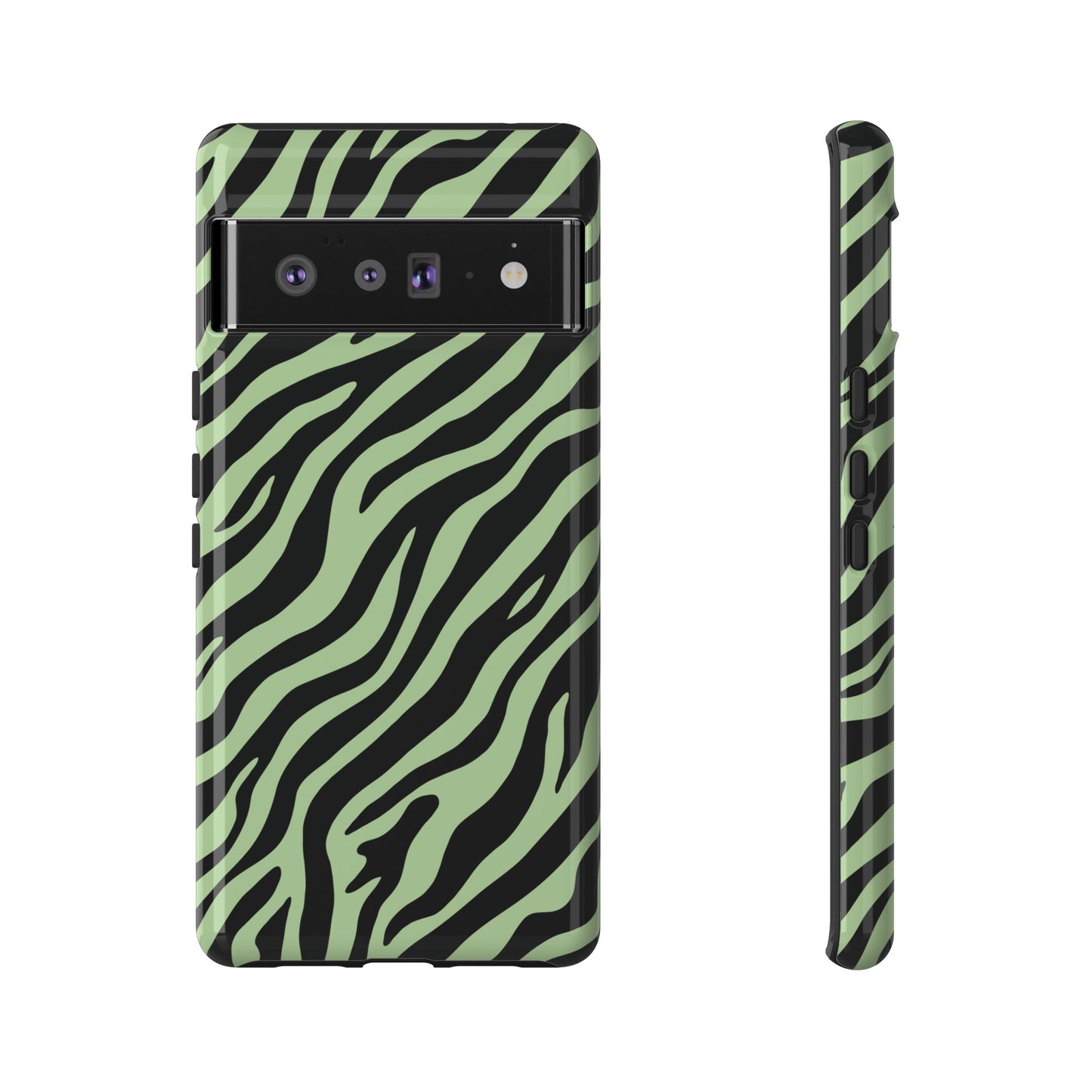 Stylish Mint Zebra Print Phone Case