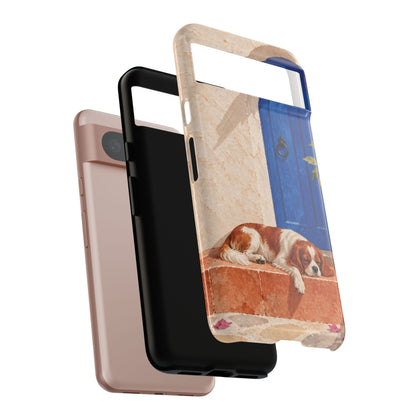 Cavalier King Charles Spaniel Blue Door Siesta Phone Case - Multicolor Phone Case