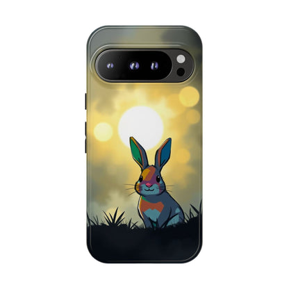 Google Pixel 9 Pro / Glossy Phone Case - Gothic Rabbit Moody Design Phone Case
