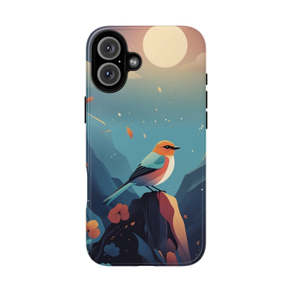 iPhone 16 Plus / Glossy Phone Case - Stylised Bird Design Phone Case