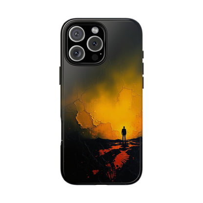 iPhone 16 Pro Max / Glossy Phone Case - Acrylic Mysterious Figure Phone Case