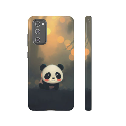 Cute Gothic Panda Design Phone Case