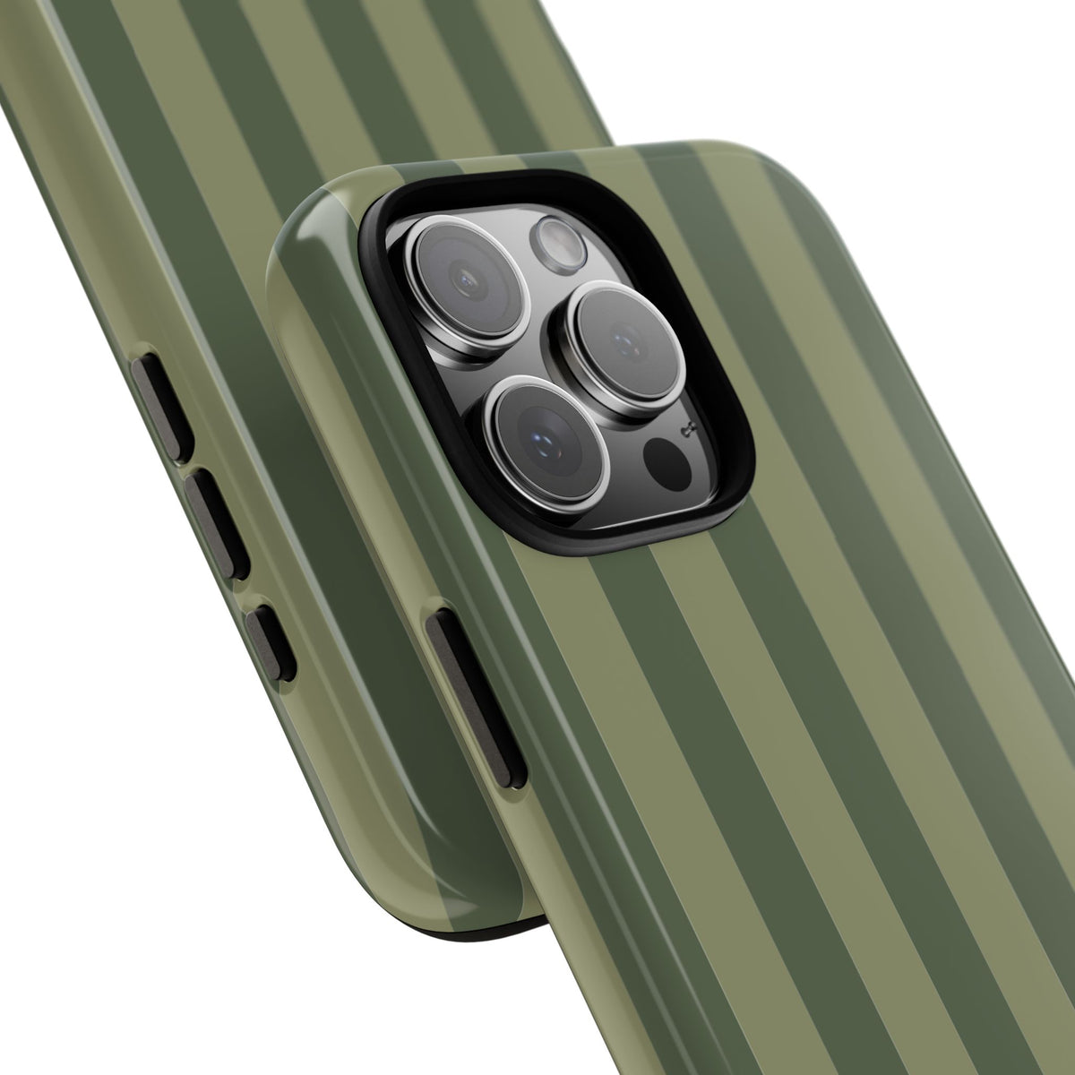 Green Stripe Pattern Phone Case - Green Phone Case