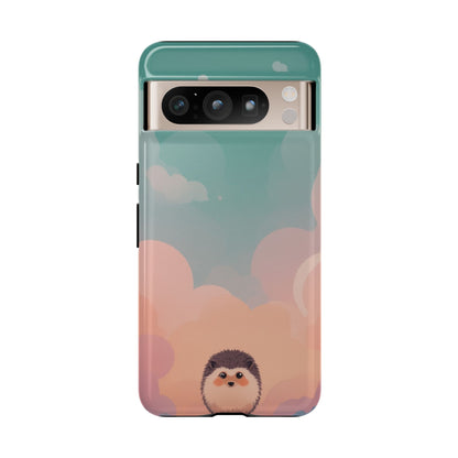 Cute Hedgehog & Cloud Design Phone Case - Multicolor Phone Case - Google Pixel 8 Pro / Glossy