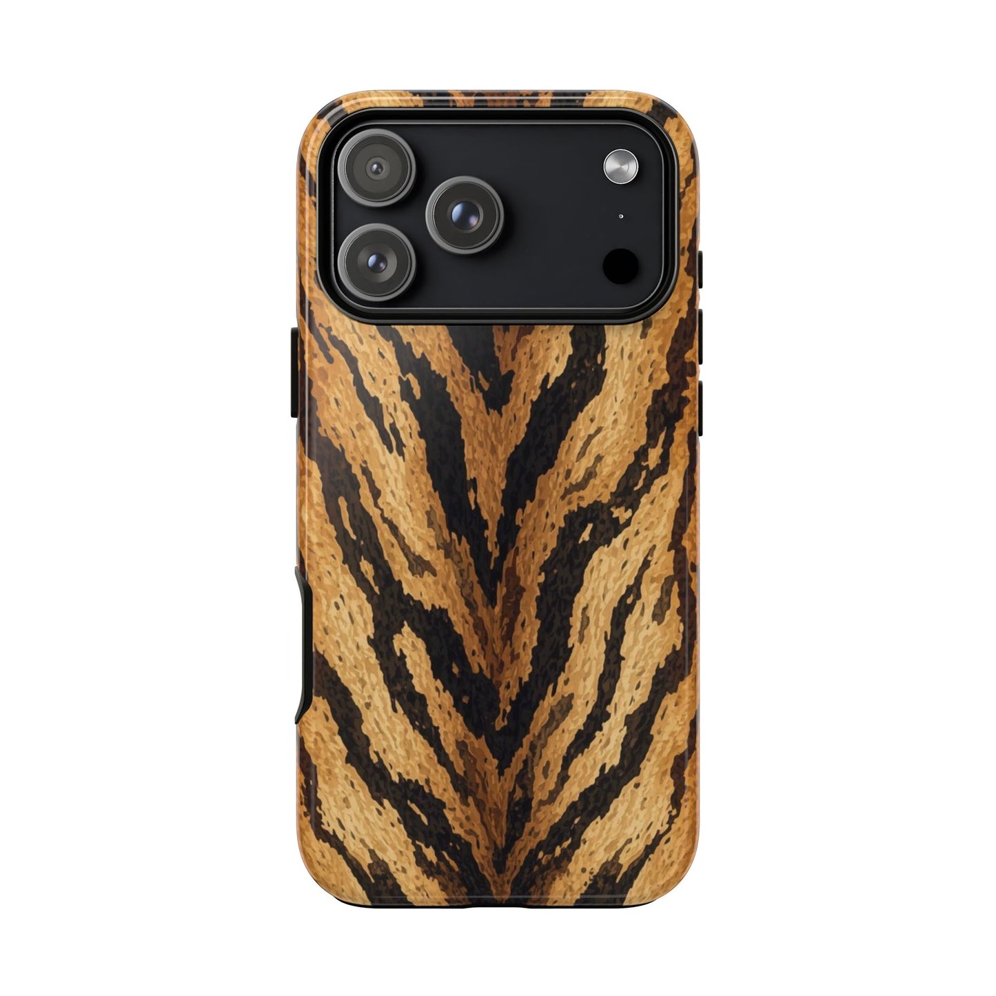 Amber Tiger Print Phone Case