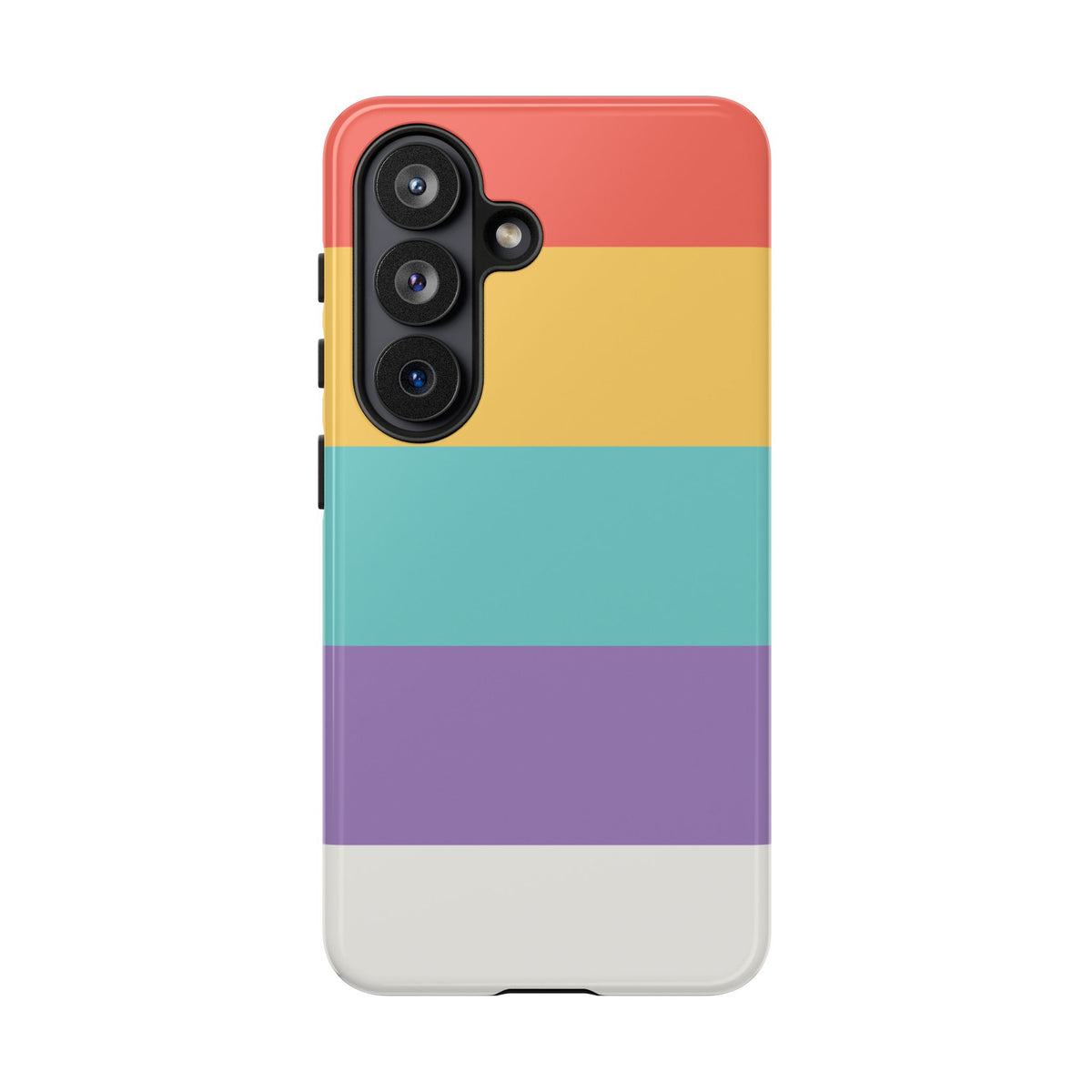Pastel Rainbow Stripe Pattern Phone Case - Phone Case - Samsung Galaxy S26 / Glossy