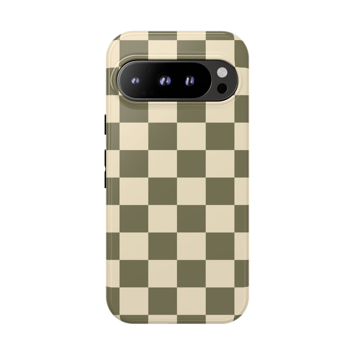 Green Checked Pattern Phone Case - Green Phone Case - Google Pixel 9 Pro / Glossy