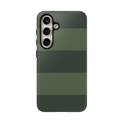 Green Horizontal Stripe Pattern Phone Case - Green Phone Case - Samsung Galaxy S24 / Glossy