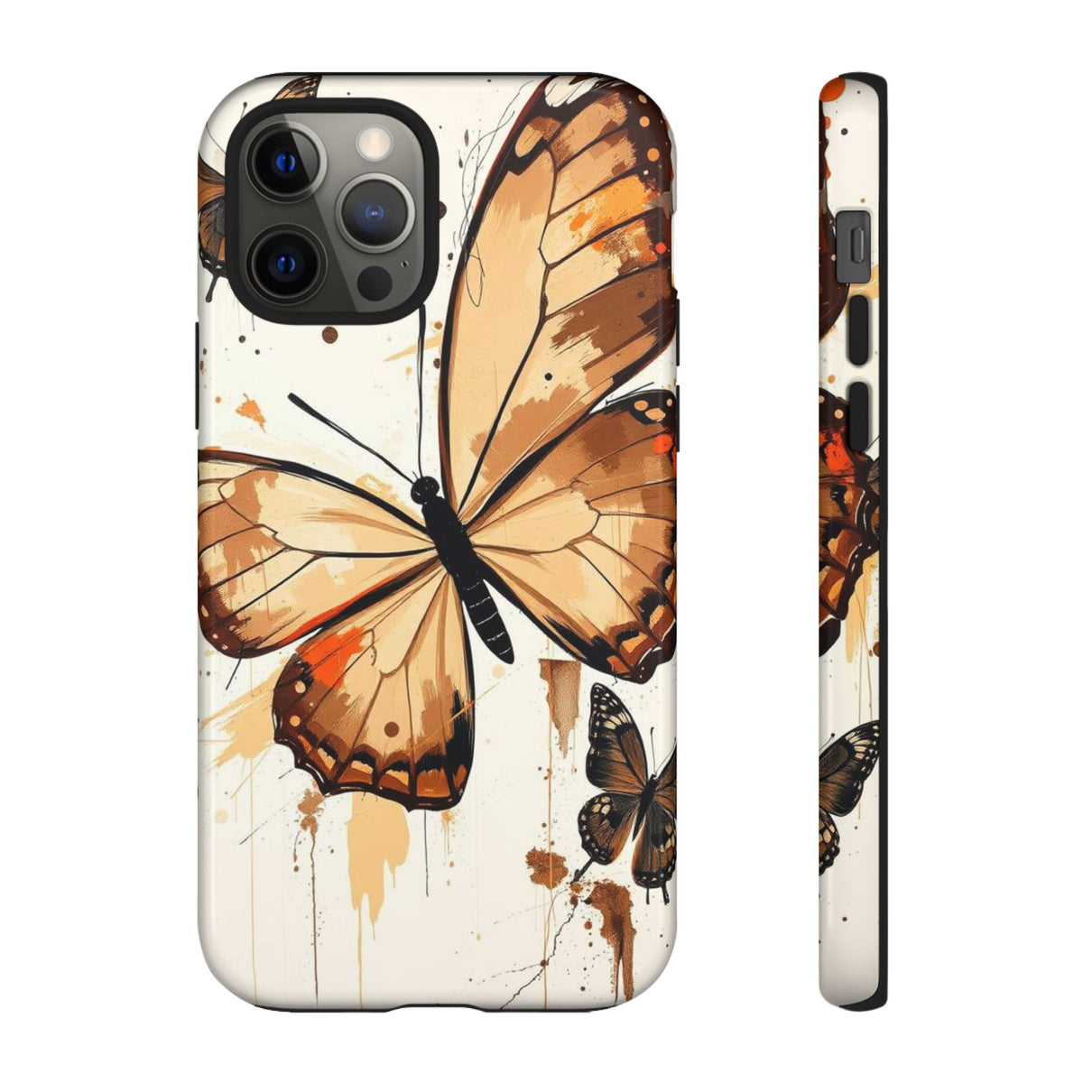 Acrylic Style Butterflies Design Phone Case - Multicolor Phone Case - iPhone 12 Pro / Glossy