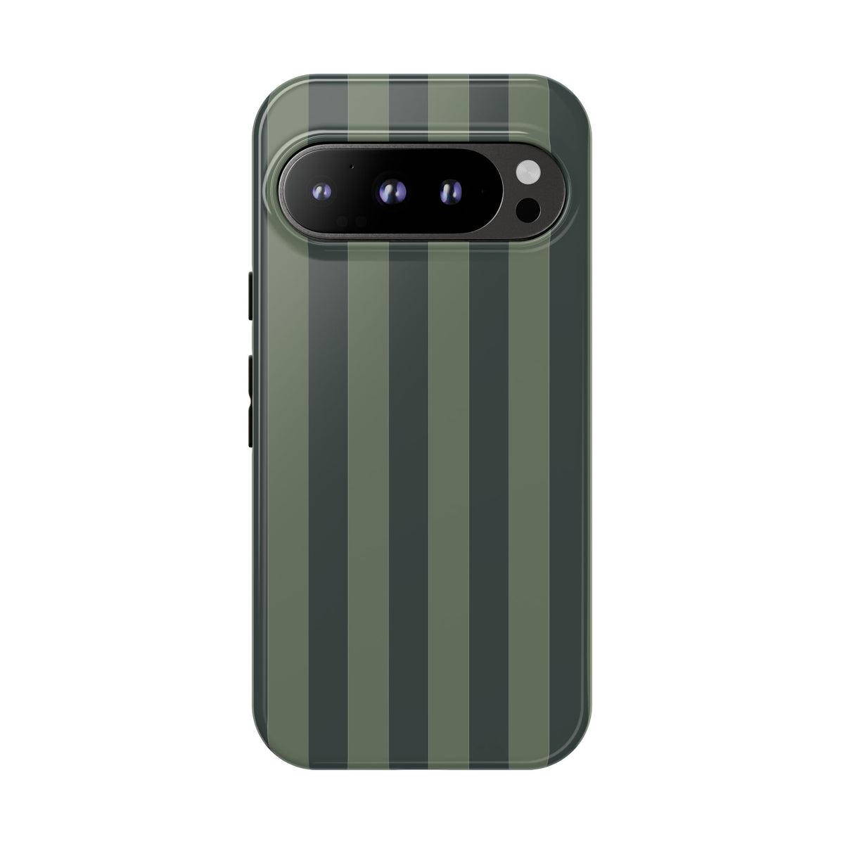 Dark Green Stripe Pattern Phone Case - Green Phone Case - Google Pixel 9 Pro / Glossy