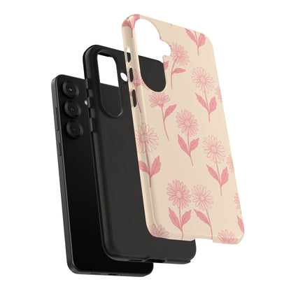 Pretty Pink Daisy Pattern Phone Case