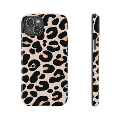 Elegant Peach Leopard Print Phone Case