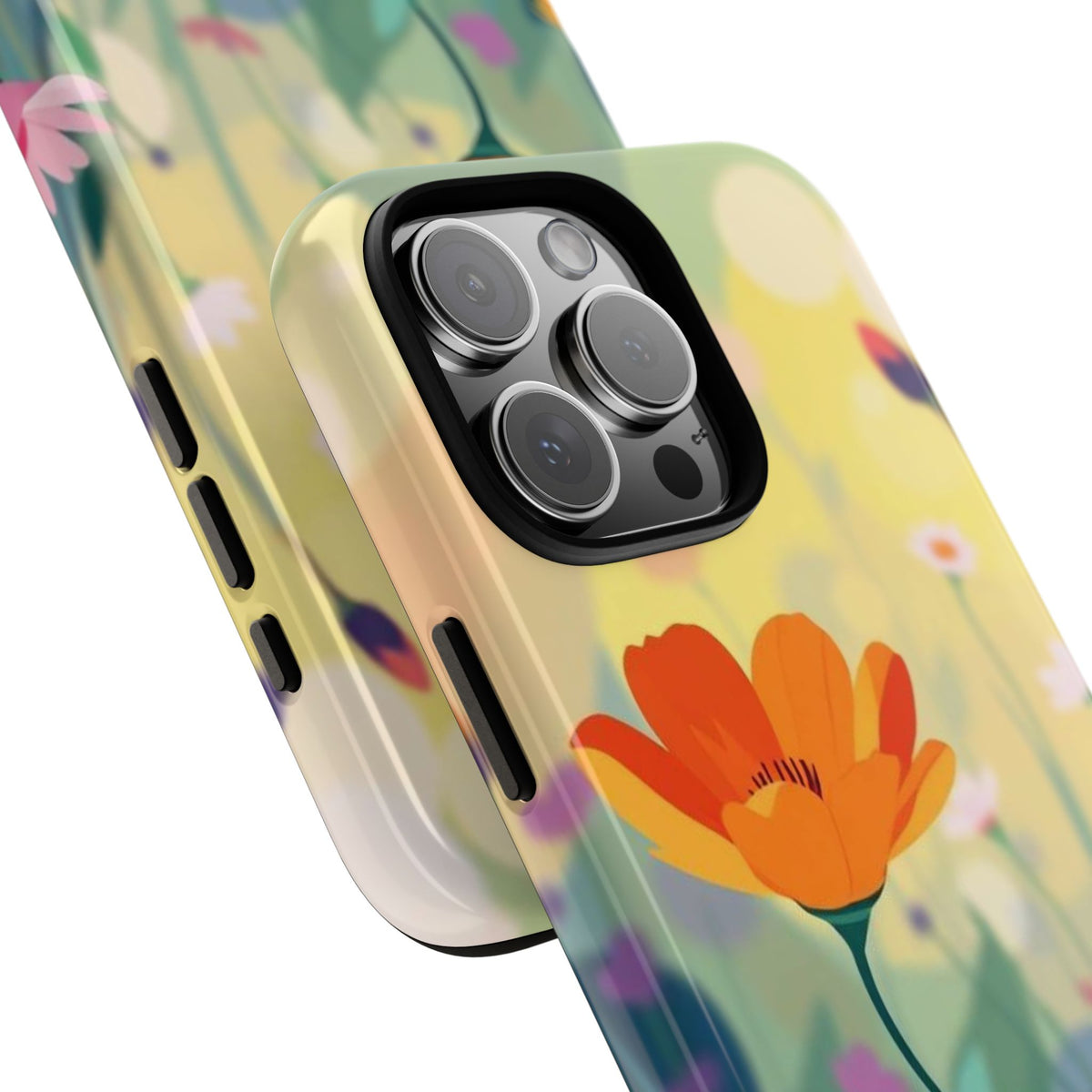 Pop Art Style Wildflower Design Phone Case - Multicolor Phone Case