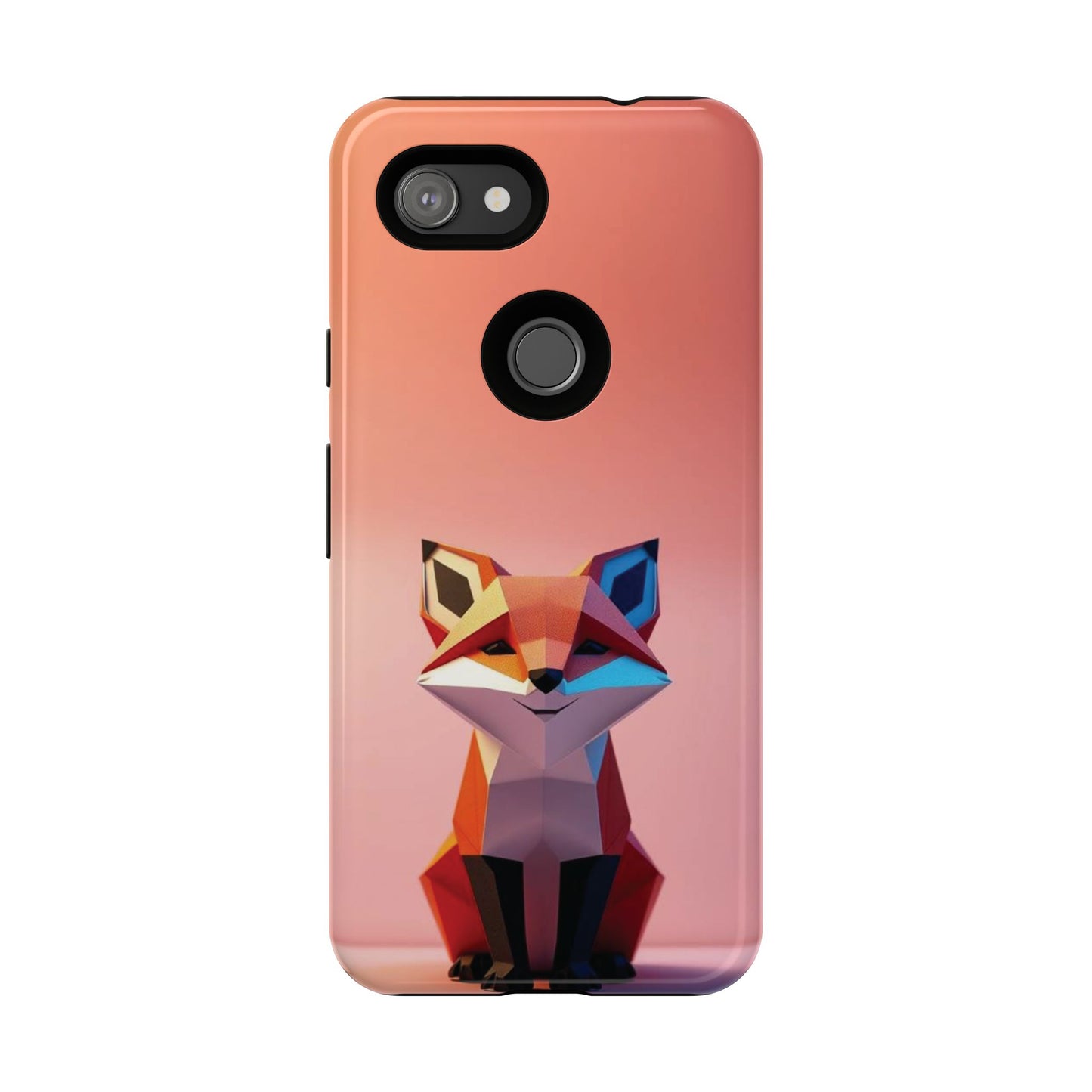 Origami Fox Design Phone Case