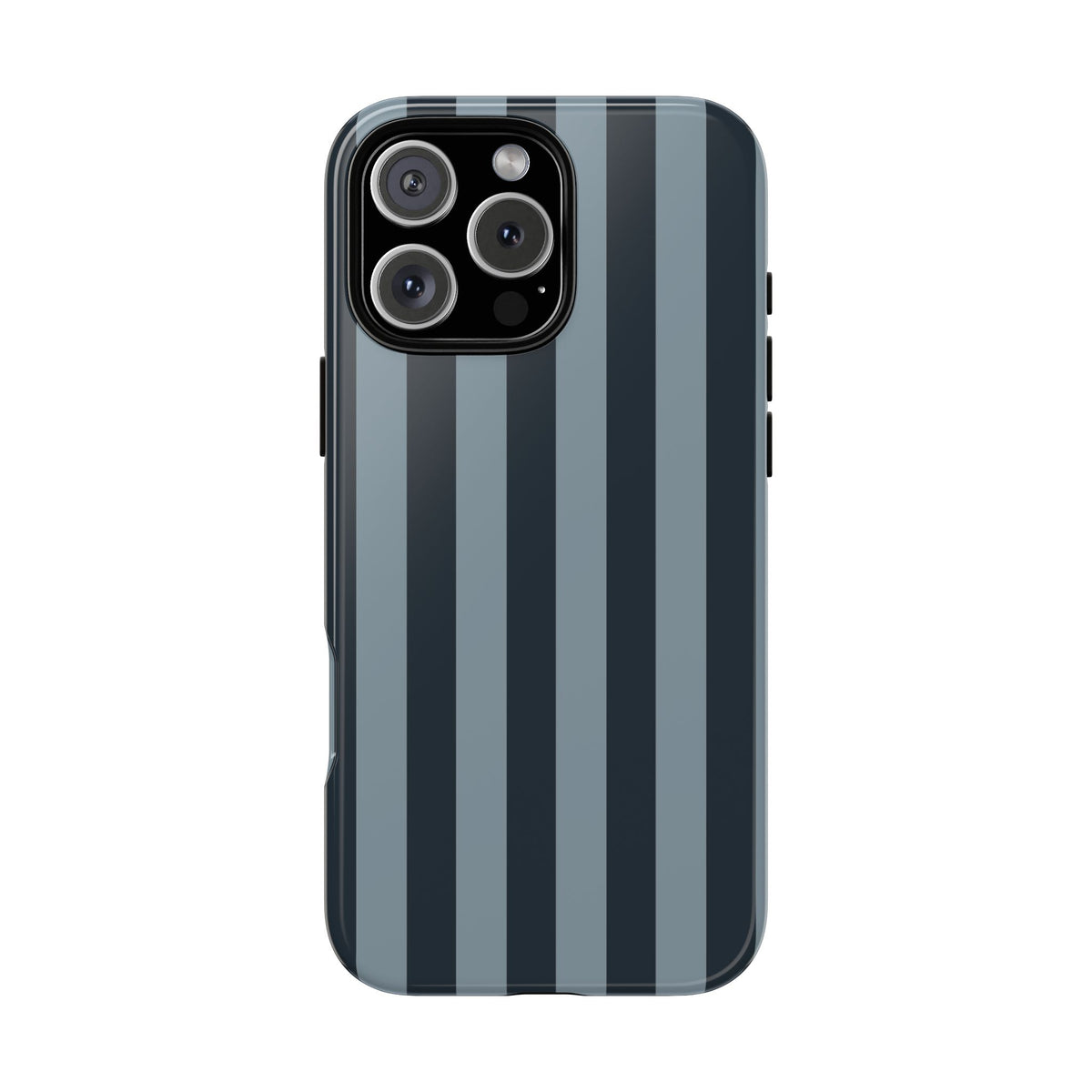 Dark Blue Stripe Pattern Phone Case - Blue Phone Case - iPhone 16 Pro Max / Glossy