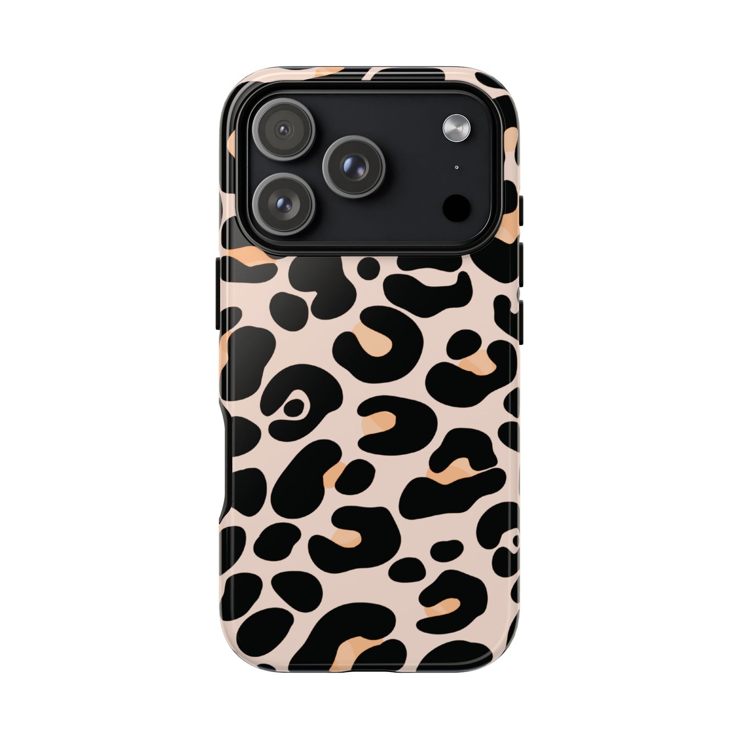 Elegant Peach Leopard Print Phone Case