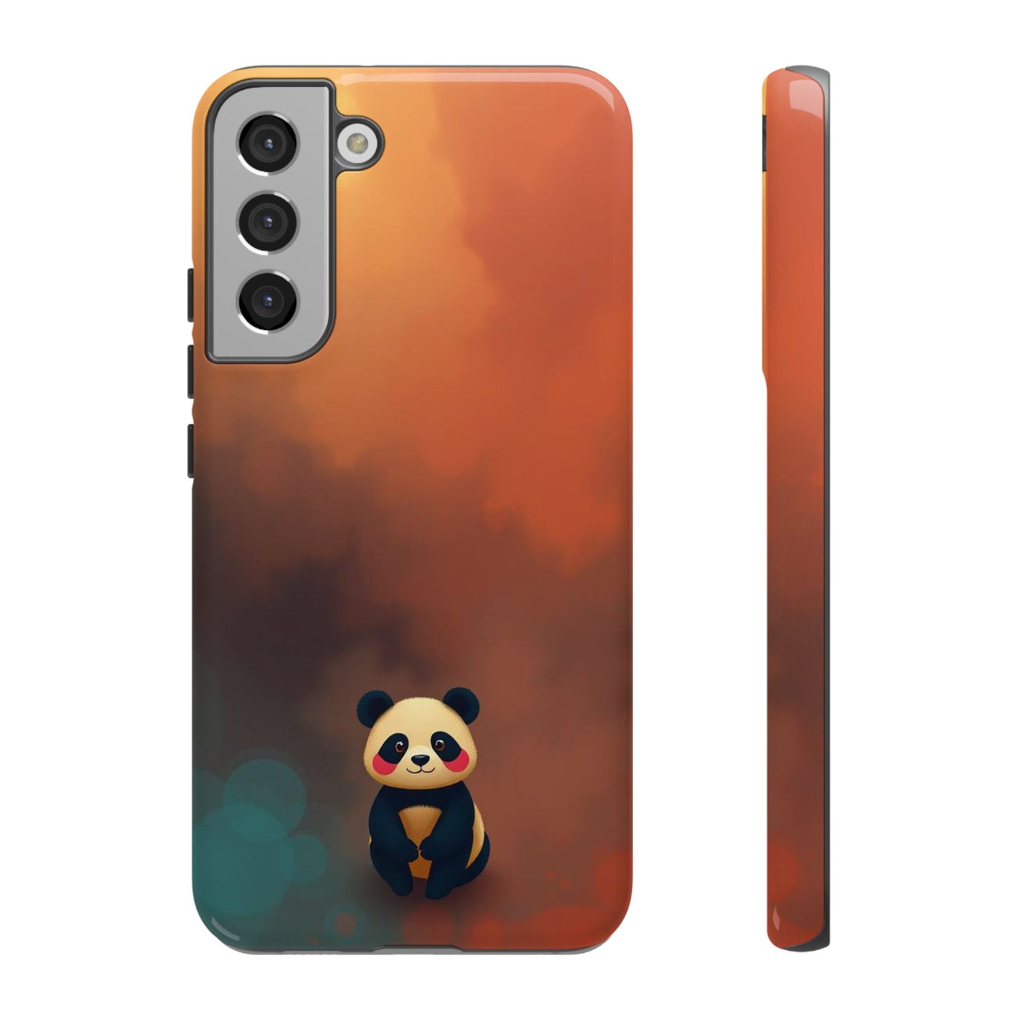 Samsung Galaxy S22 Plus / Glossy Phone Case - Cute Colourful Panda Design Phone Case