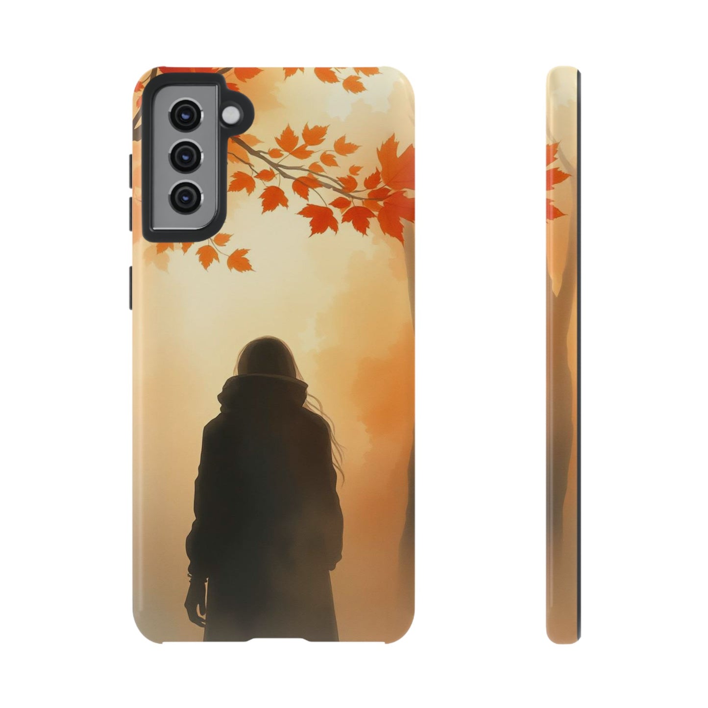 Samsung Galaxy S21 Plus / Glossy Phone Case - Watercolour Mysterious Woman Phone Case