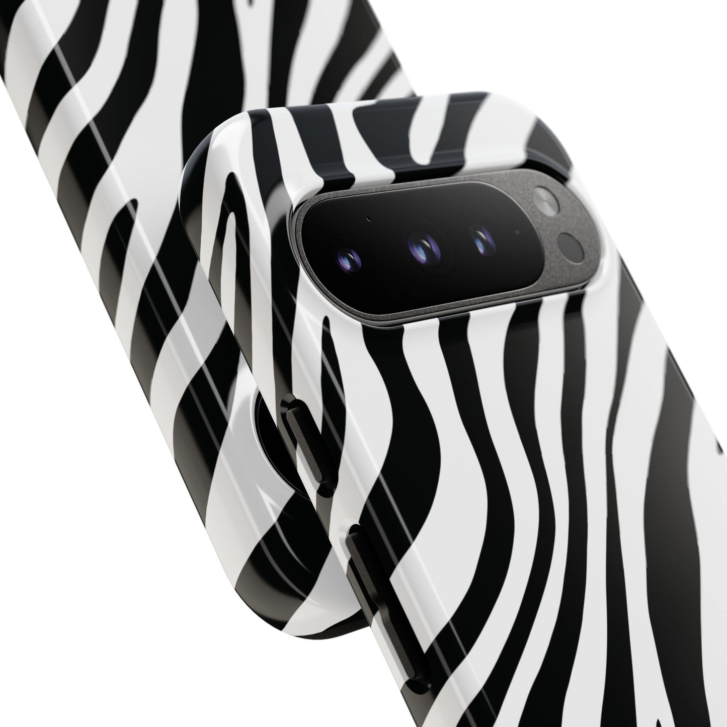 Modern Monochrome Zebra Print Phone Case