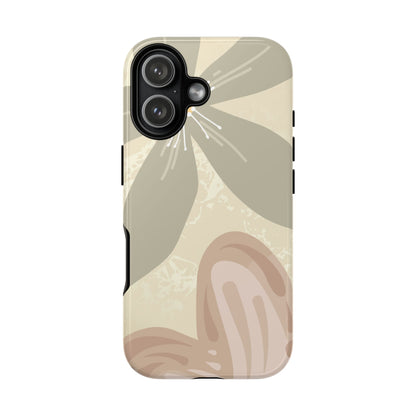 Hibiscus Heart Pattern Phone Case - Beige Phone Case - iPhone 17 / Glossy