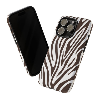 Graphic Brown Tiger Print Phone Case