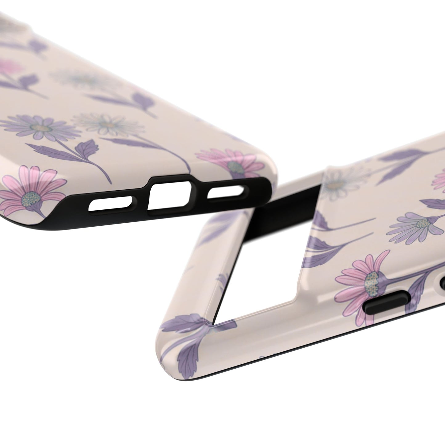 Pretty Pink & Purple Daisy Pattern Phone Case