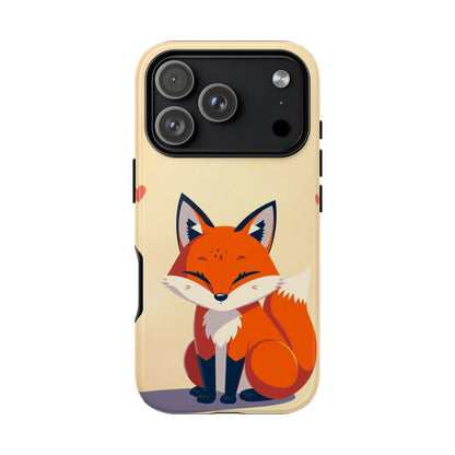 iPhone 17 Pro / Glossy Phone Case - Cute Fox Design Phone Case