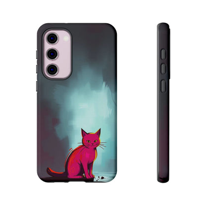 Pop Art Moody Cat Design Phone Case - Multicolor Phone Case - Samsung Galaxy S23 Plus / Glossy