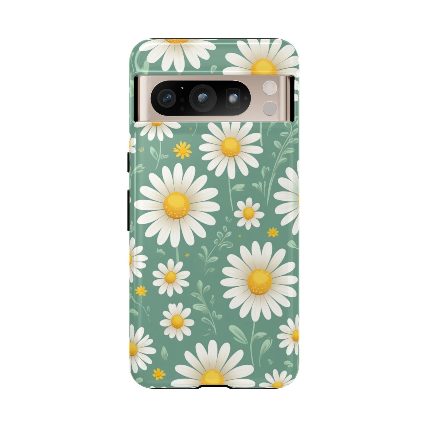 Google Pixel 8 Pro / Glossy Phone Case - Daisies Floral Pattern 1 Phone Case