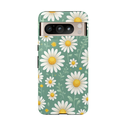 Google Pixel 8 Pro / Glossy Phone Case - Daisies Floral Pattern 1 Phone Case