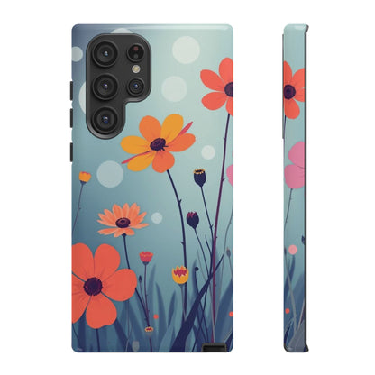 Samsung Galaxy S22 Ultra / Glossy Phone Case - Vibrant Wildflowers Design Phone Case