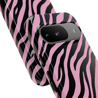 Stylish Blush Zebra Print Phone Case