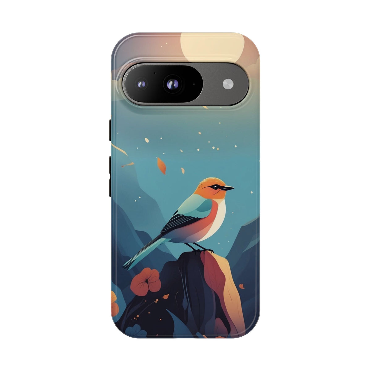 Stylised Bird Design Phone Case - Multicolor Phone Case - Google Pixel 9 / Glossy