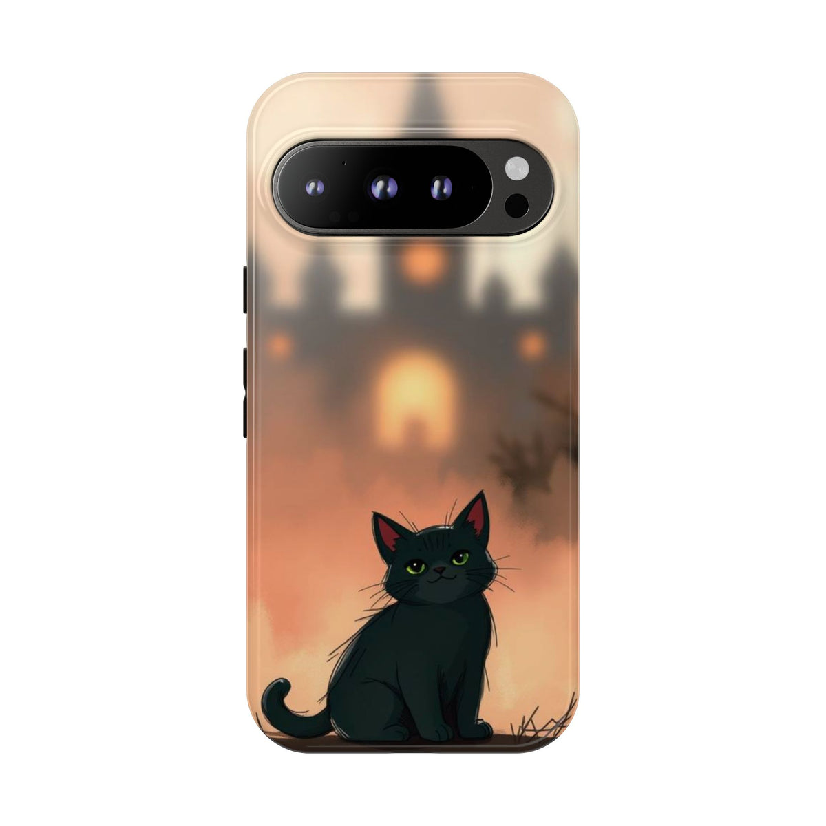 Cute Gothic Cat Design Phone Case - Multicolor Phone Case - Google Pixel 9 Pro / Glossy