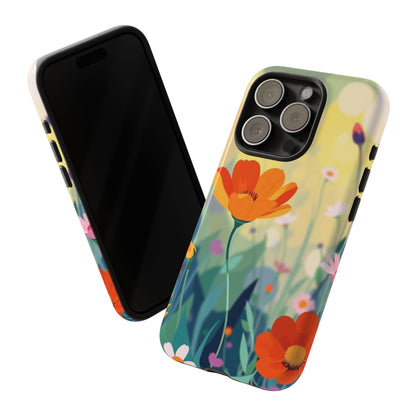 Pop Art Style Wildflower Design Phone Case - Multicolor Phone Case