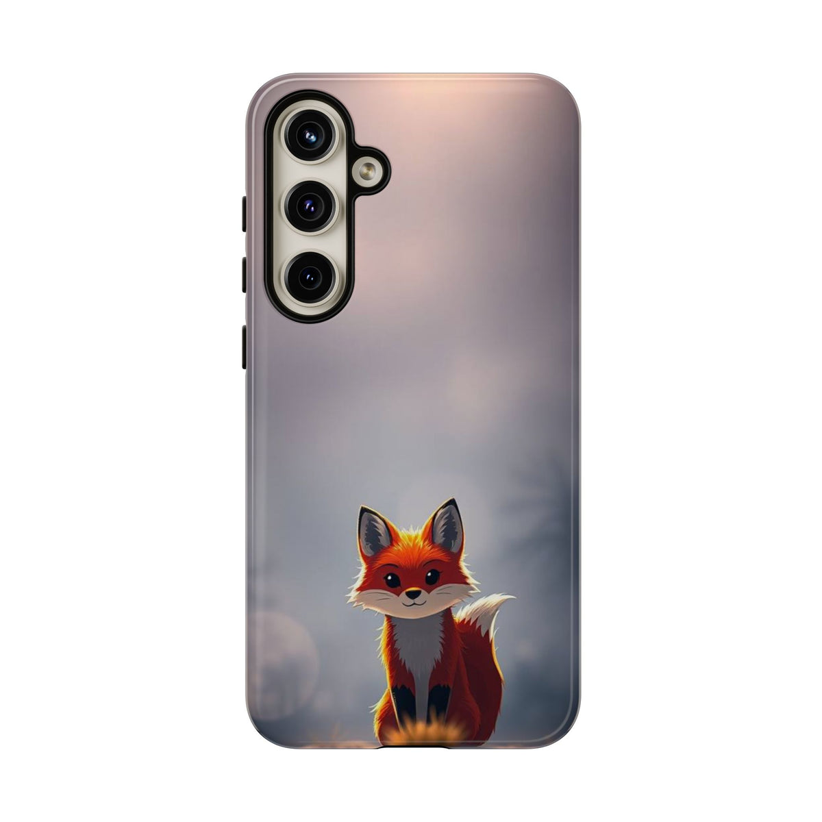 Cute Gothic Fox Design Phone Case - Multicolor Phone Case - Samsung Galaxy S24 Plus / Glossy