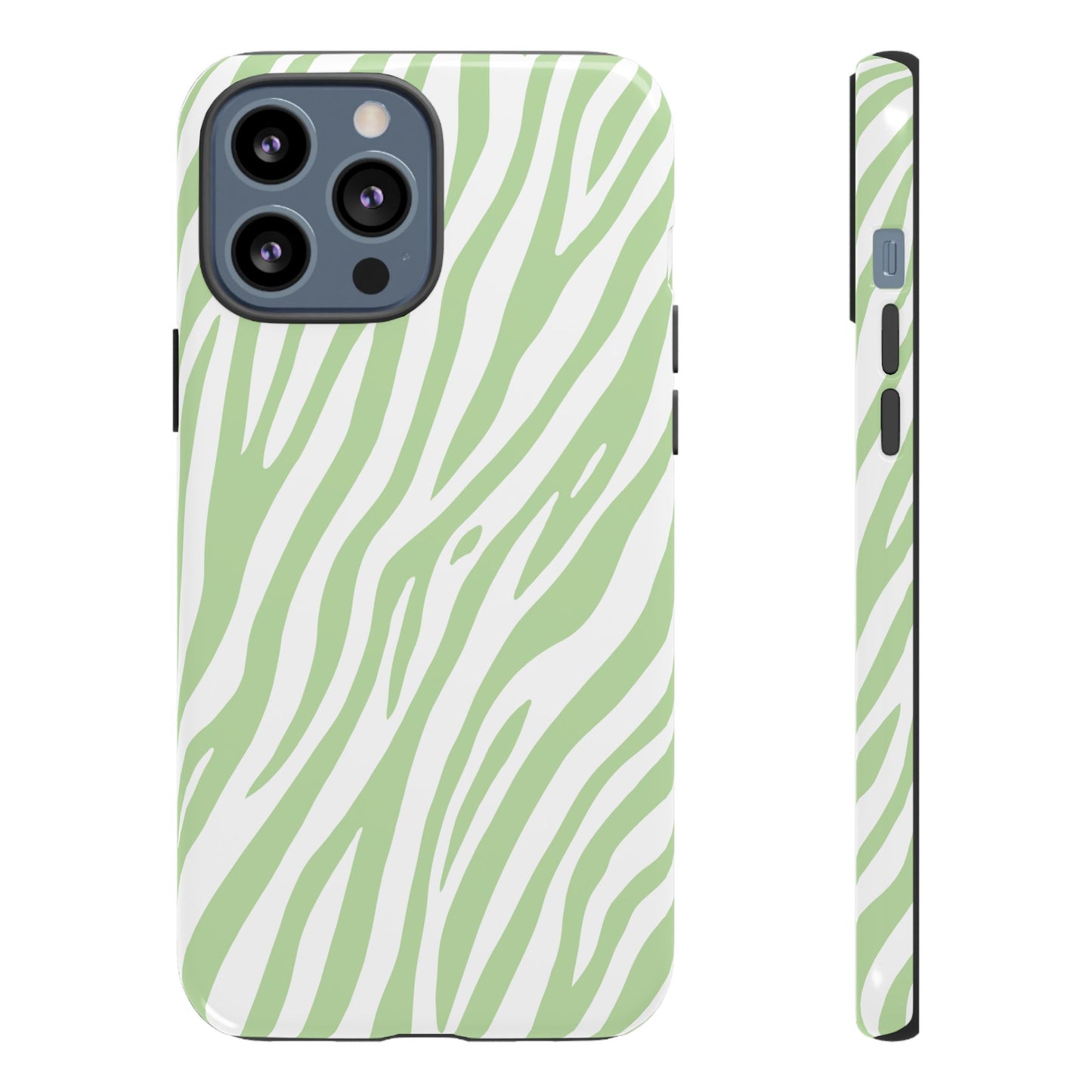 Mint Tiger Print Phone Case