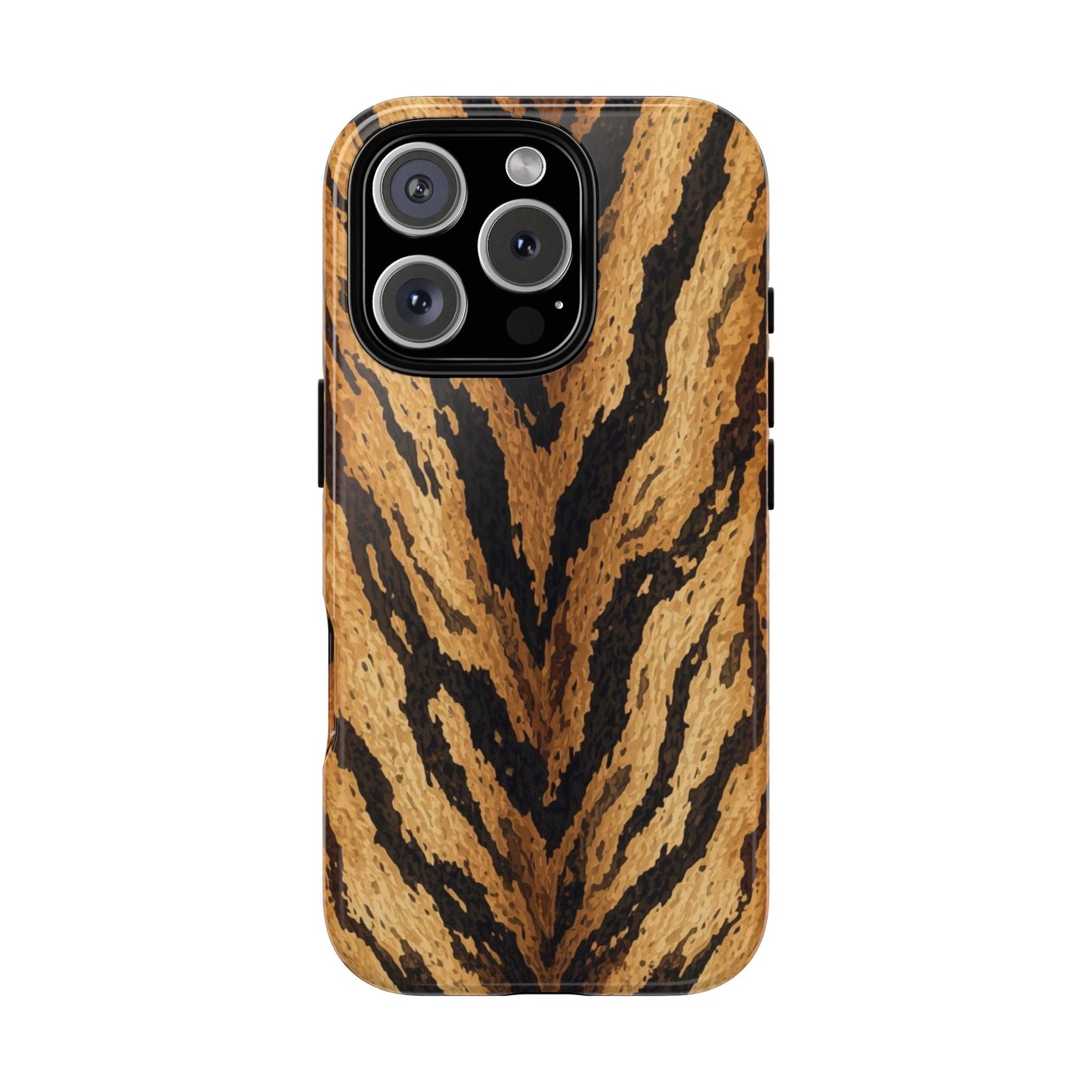 Amber Tiger Print Phone Case