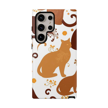 Abstract Cat Pattern Phone Case - Multicolor Phone Case - Samsung Galaxy S24 Ultra / Glossy
