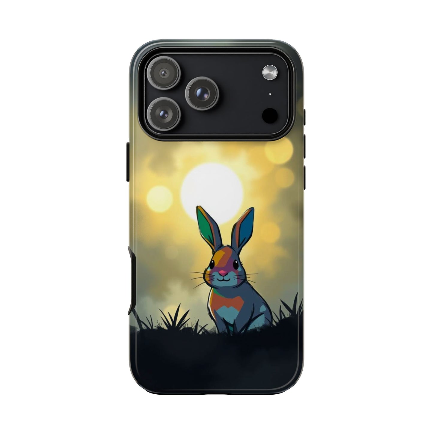 iPhone 17 Pro Max / Glossy Phone Case - Gothic Rabbit Moody Design Phone Case