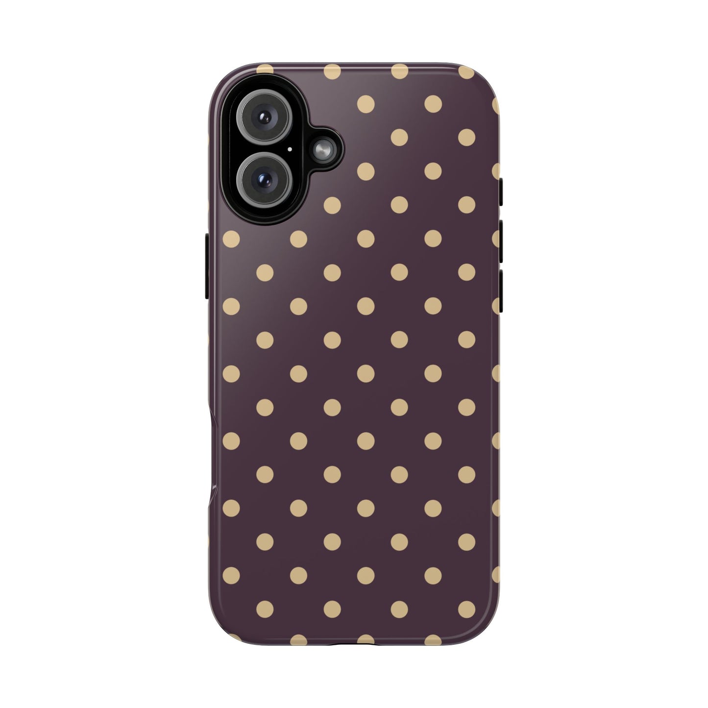 Purple with Yellow Dot Pattern Phone Case
