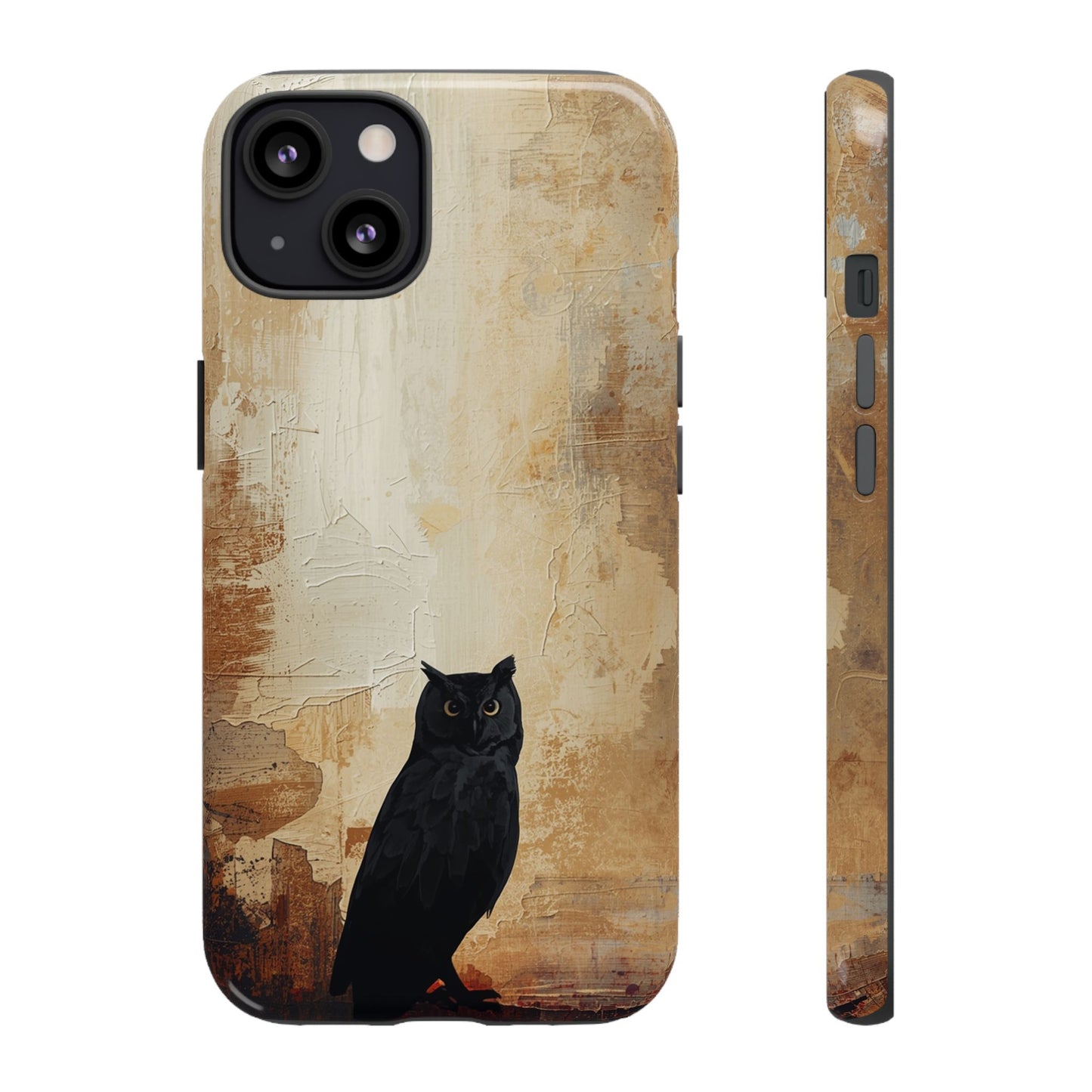 iPhone 13 / Glossy Phone Case - Beautiful Abstract Owl Design Phone Case
