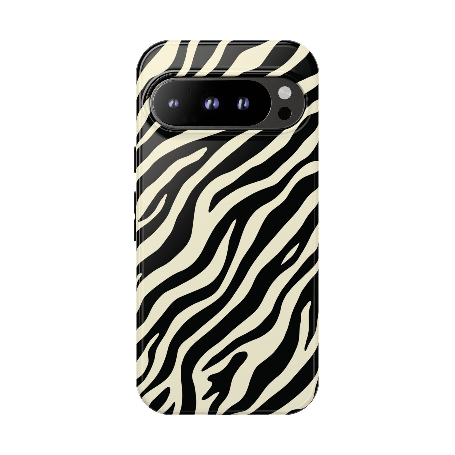 Chic Ivory Zebra Print Phone Case