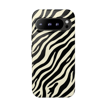 Chic Ivory Zebra Print Phone Case