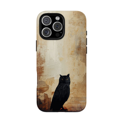 iPhone 16 Pro Max / Glossy Phone Case - Beautiful Abstract Owl Design Phone Case