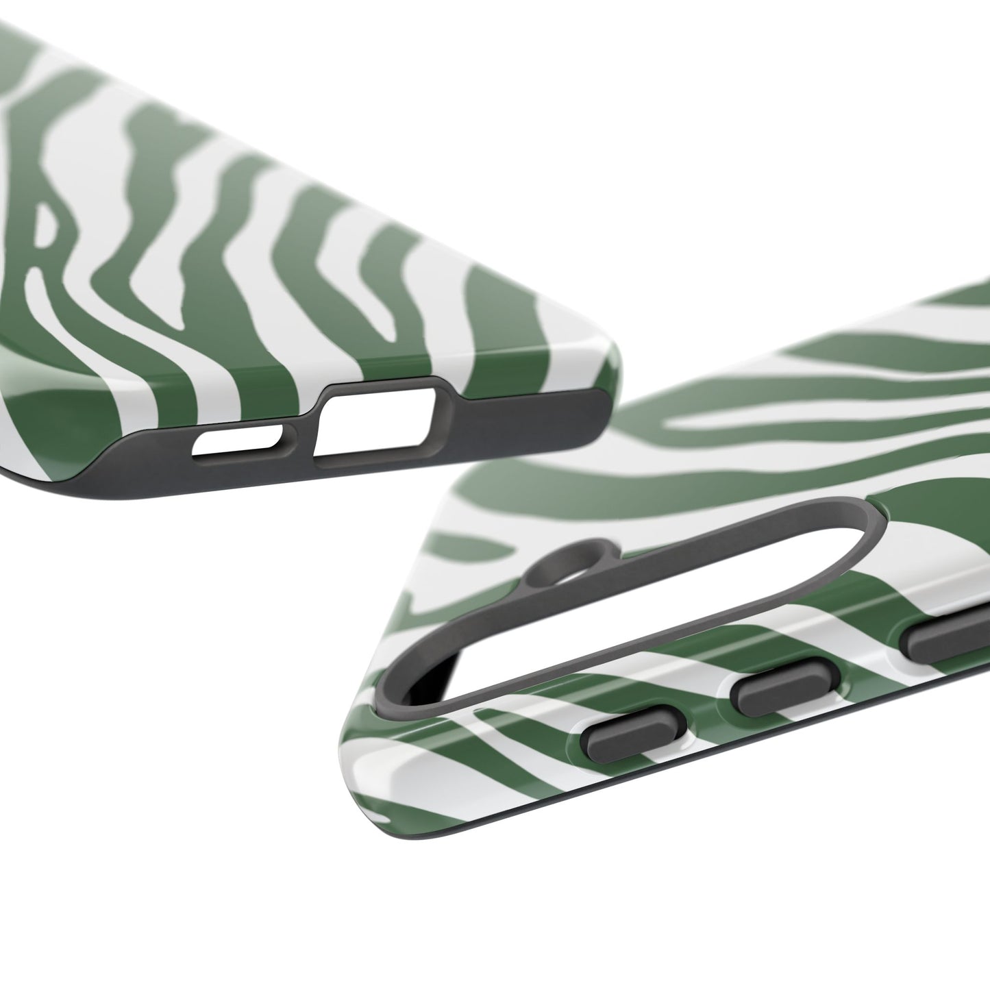 Modern Sage Zebra Print Phone Case
