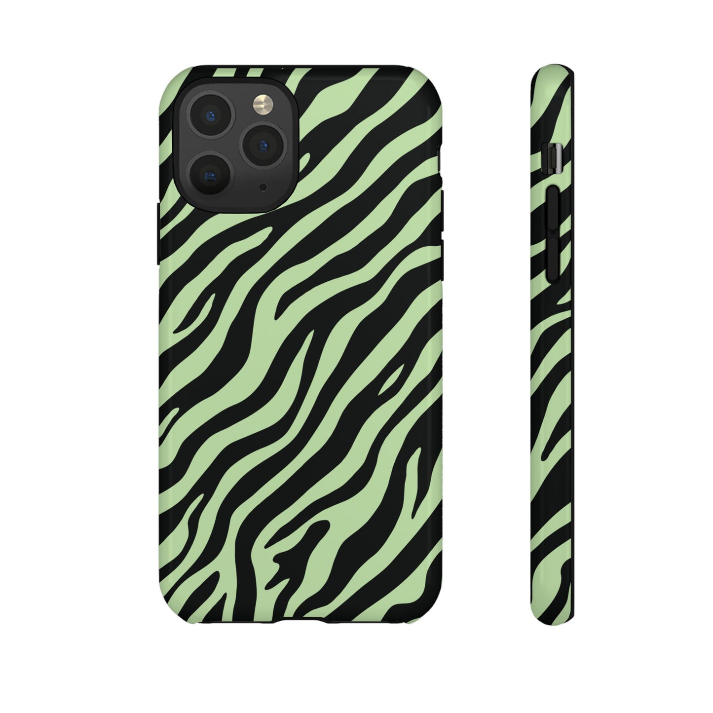 Stylish Mint Zebra Print Phone Case
